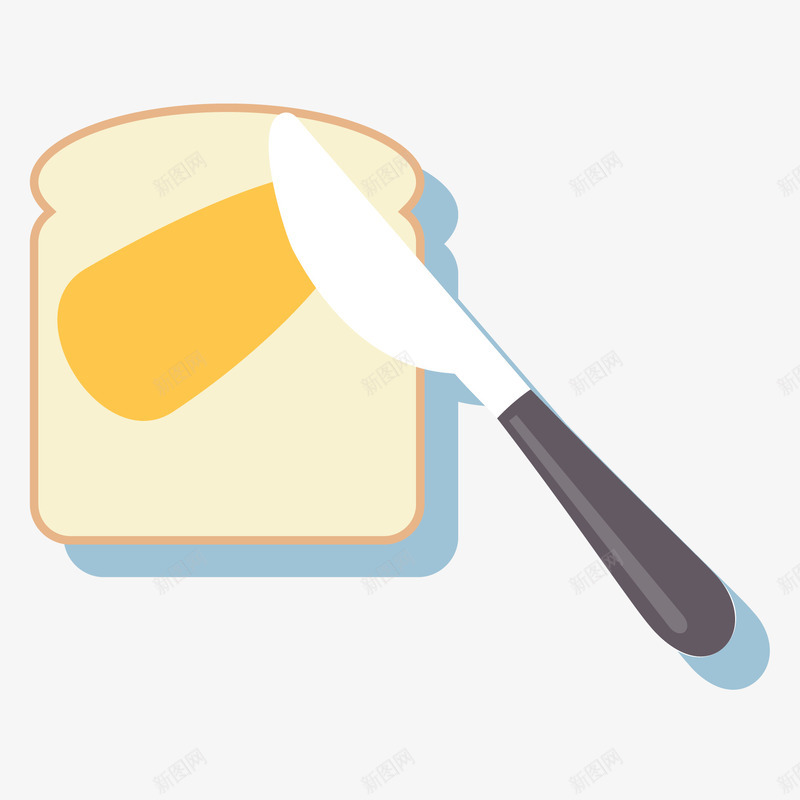 美味的吐司面包矢量图ai免抠素材_88icon https://88icon.com 卡通 吐司 扁平化 美味 面包 食物设计 矢量图