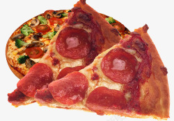 火腿口味过年外卖火腿披萨高清图片