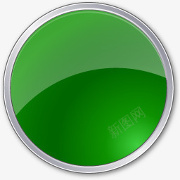 绿色水晶按钮图标图标