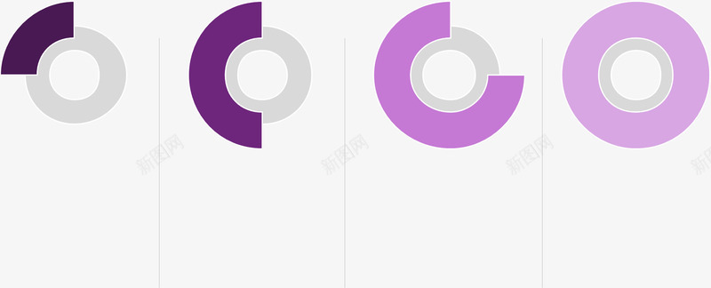 百分比圆环png免抠素材_88icon https://88icon.com 圆环 数据图表 百分比 紫色