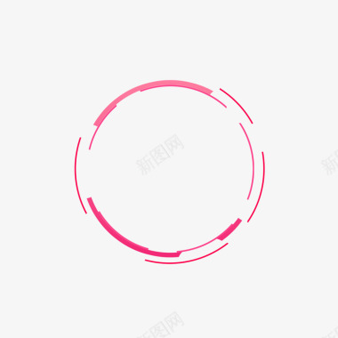 圆环红色圆环图标图标