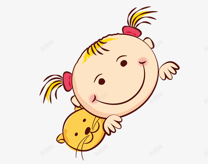 微笑三毛娃娃png免抠素材_88icon https://88icon.com 卡通人物 卡通头像 卡通娃娃 卡通小孩 卡通猫咪 图案 粉色 黄色