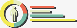 四色圆环分类信息图表素材