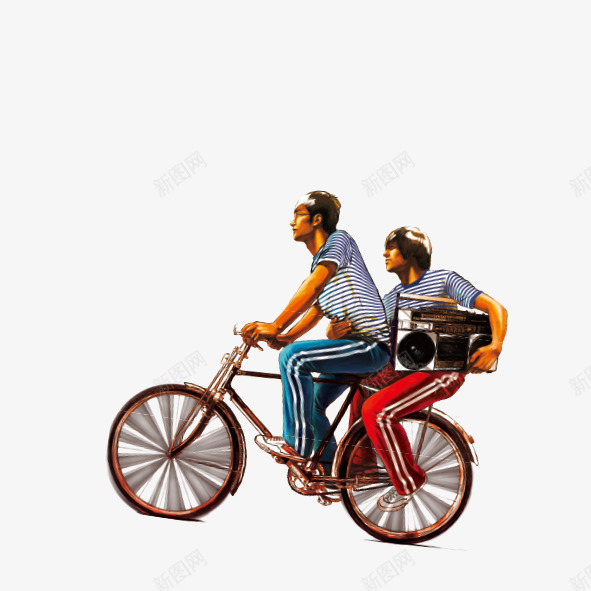 旅行人png免抠素材_88icon https://88icon.com 交通工具 低碳 单车 旅游 旅行 旅行人 条纹上衣 环保 自行车 运动裤 骑行 骑车