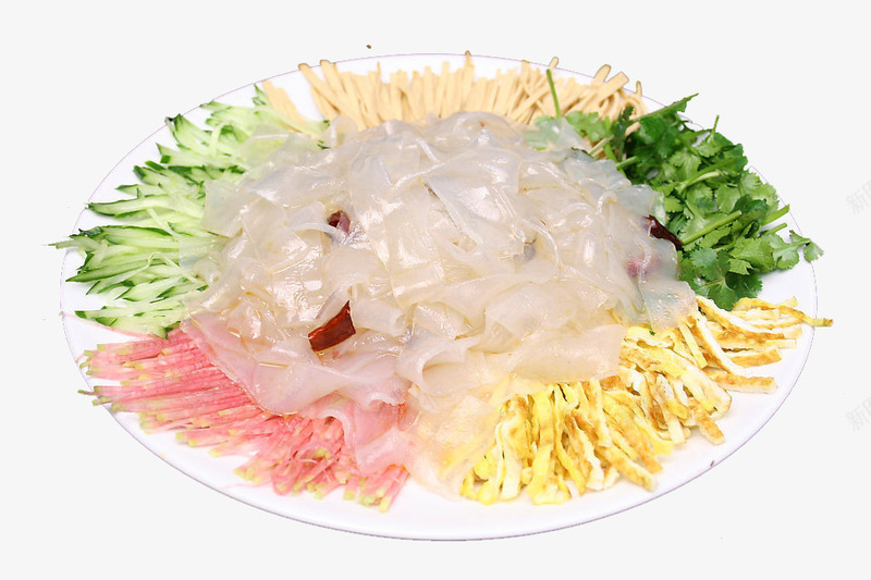 五彩拉皮png免抠素材_88icon https://88icon.com 东北大拉皮 东北拉皮 中华美食 传统美 凉菜 熟菜 盘子 美味 装饰 餐饮美食