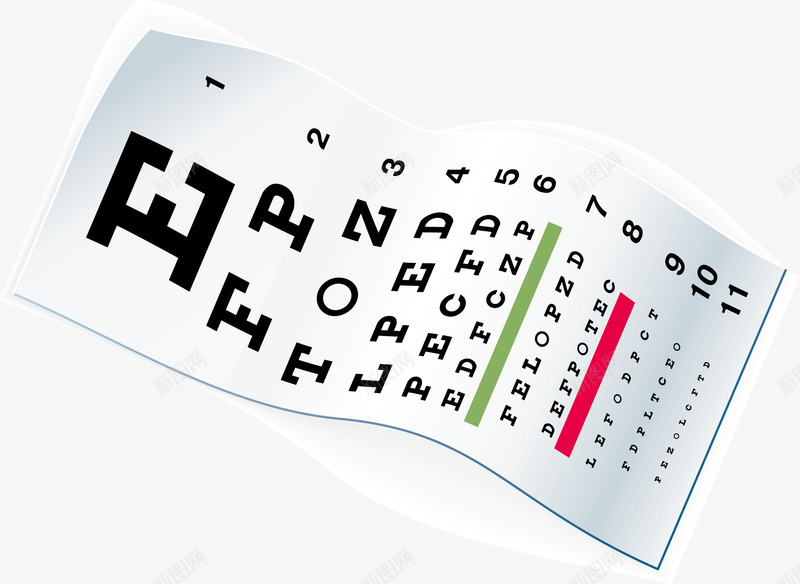 视力表png免抠素材_88icon https://88icon.com 医学 医术 医院