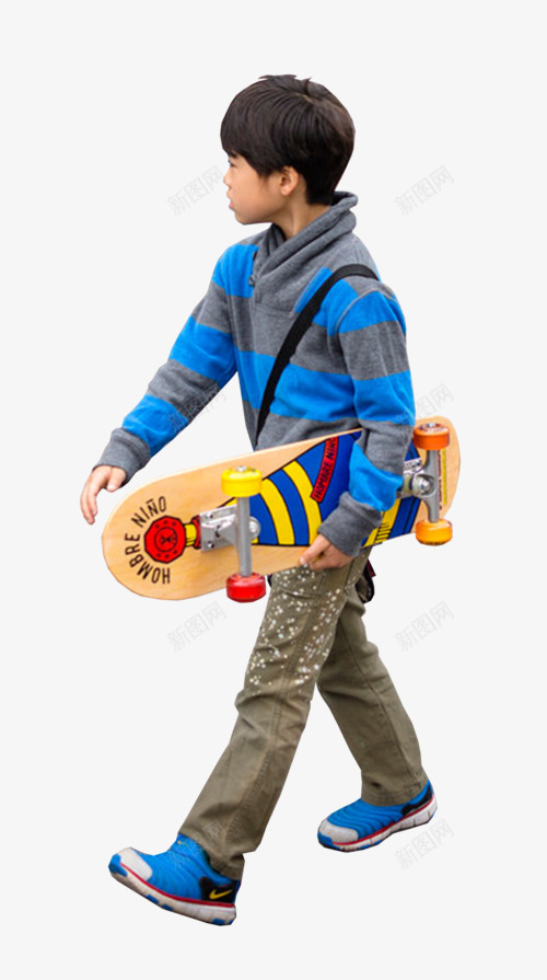 摄影拿着滑板的小男孩png免抠素材_88icon https://88icon.com 摄影 滑板 男孩