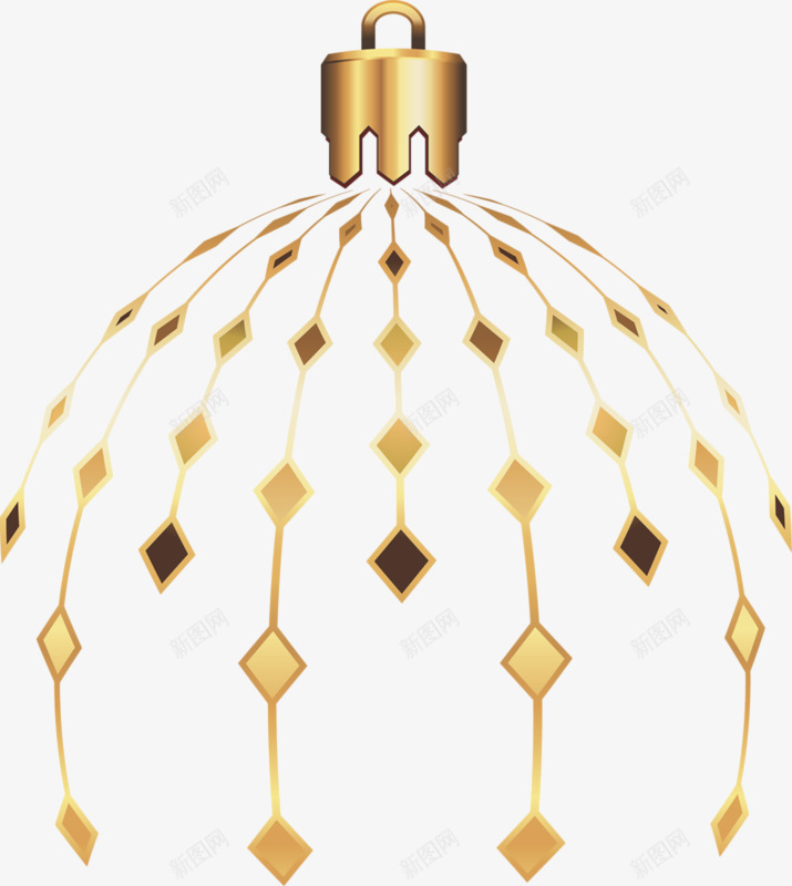 手绘简单装饰球png免抠素材_88icon https://88icon.com 圣诞节 简约时尚 菱形纹理 装饰
