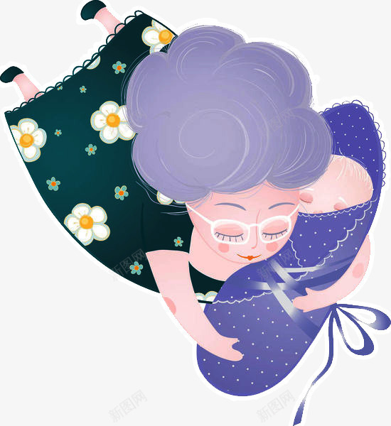 装饰插图奶奶抱着小宝宝png免抠素材_88icon https://88icon.com 奶奶 婴儿 抱着小宝宝 插画 老人与孩子 老人和孩子 装饰插图 襁褓