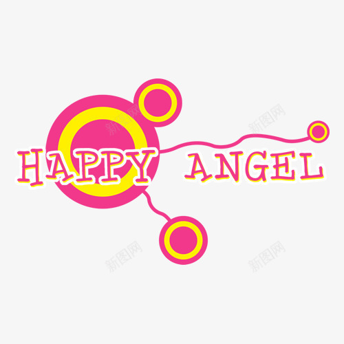 HAPPYANGEL快乐天使png免抠素材_88icon https://88icon.com DIY相册素材 儿童相册素材 宝贝相册素材 小孩相册素材 相册字体 相册素材 相册艺术字 相册装饰素材