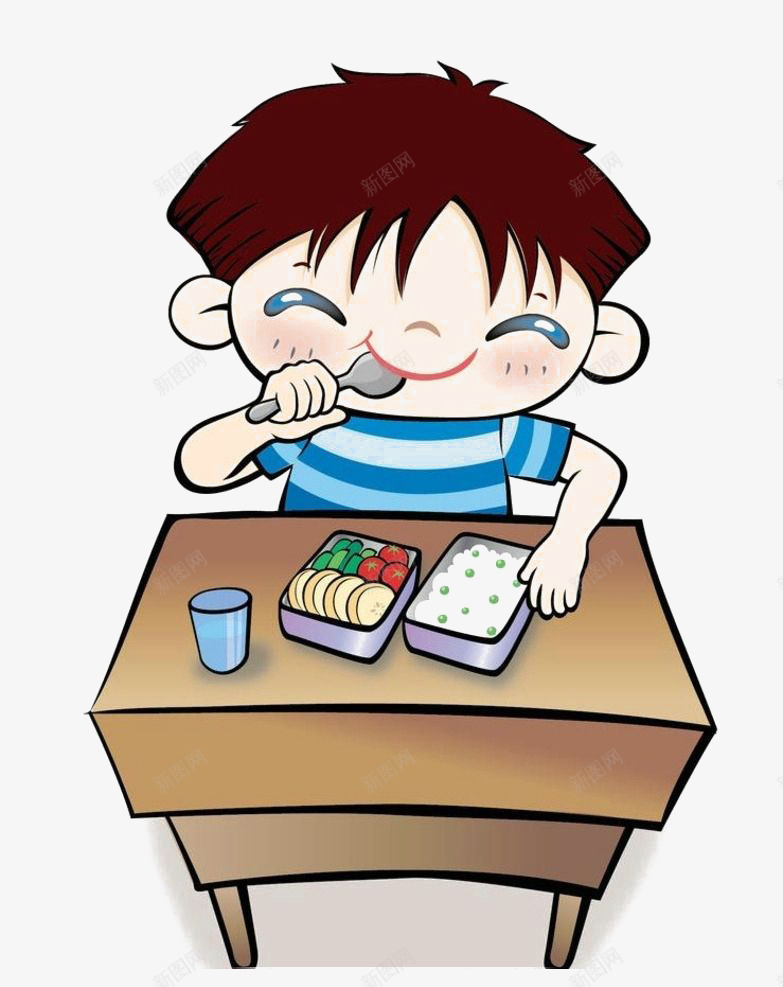 吃饭的小孩png免抠素材_88icon https://88icon.com 午餐 吃饭的小孩 小孩 插画