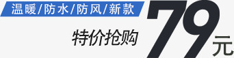 特价抢购79元png免抠素材_88icon https://88icon.com 促销标签 文字排版 特价抢购79元