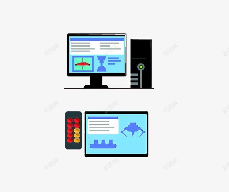 电脑计算机png免抠素材_88icon https://88icon.com 按钮 控制 电脑 计算机