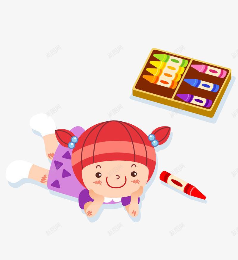 手绘卡通趴着的女孩子矢量图ai免抠素材_88icon https://88icon.com 卡通孩子 孩子背影 小人背影 小孩背面 手绘孩子 手绘孩子背影 手绘蜡笔 矢量图 背影小孩儿童 趴着的女孩子