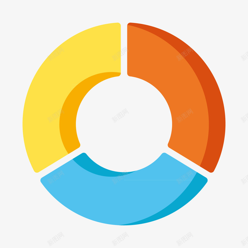 彩色圆环数据分析png免抠素材_88icon https://88icon.com 分析 占比 圆环 彩色 扁平化 数据 百分比 行情