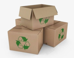 回收利用纸箱回收利用高清图片