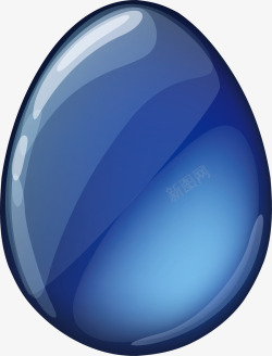 深蓝色宝石水晶素材