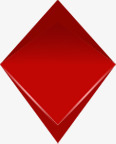 方形菱形创意红色素材