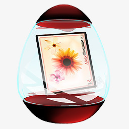 水晶球透明水晶球绘图软件图标图标