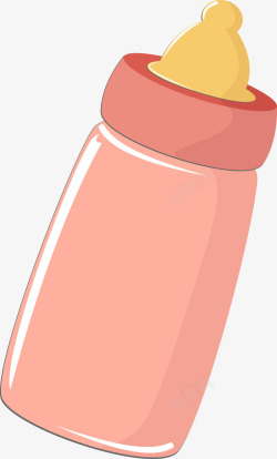 粉色的奶瓶素材
