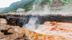 壶口瀑布景点山西壶口瀑布景色高清图片