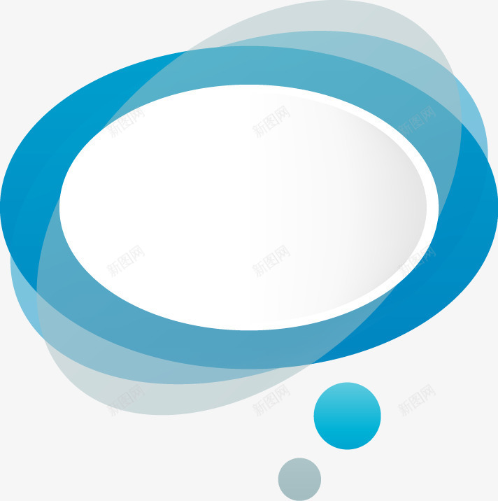 蓝色梦幻几何圆环对话框矢量图ai免抠素材_88icon https://88icon.com 几何 圆环 对话框 梦幻 蓝色 矢量图
