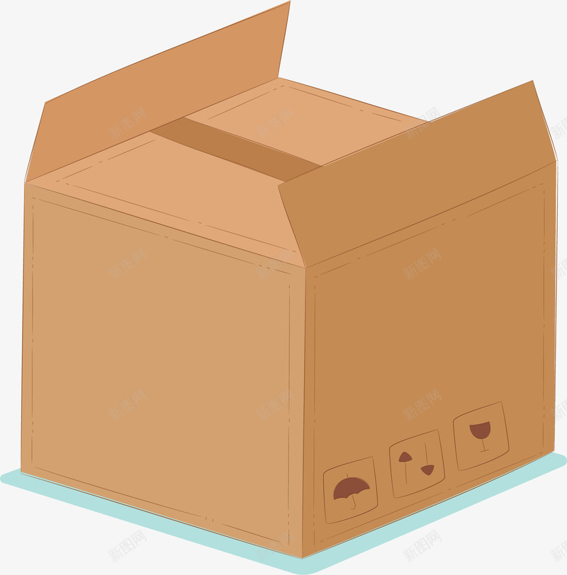 发货快递纸箱包装png免抠素材_88icon https://88icon.com 包装 包装箱 大包装 快递箱 矢量png 纸箱 纸箱包装样机