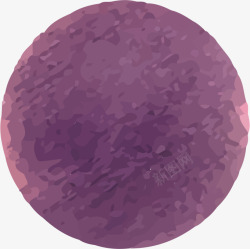 紫色水彩墨迹素材