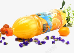 美汁源果粒橙装饰产品图素材