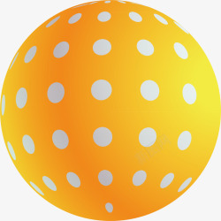 椭圆立体球扁平化立体球素材