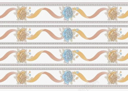 鲜花丝带条纹素材