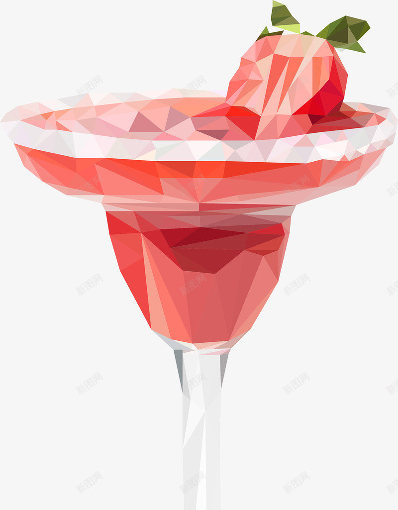 钻石酒杯png免抠素材_88icon https://88icon.com 水晶酒杯 红色的钻石 酒杯里的草莓汁