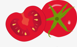 矢量彩绘西红柿彩绘西红柿矢量图高清图片