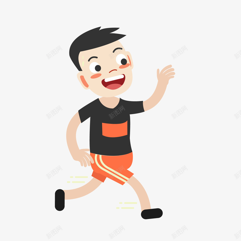运动跑步的运动员矢量图ai免抠素材_88icon https://88icon.com 儿童生活节 男孩 跑步的人物 运动员 马拉松 矢量图