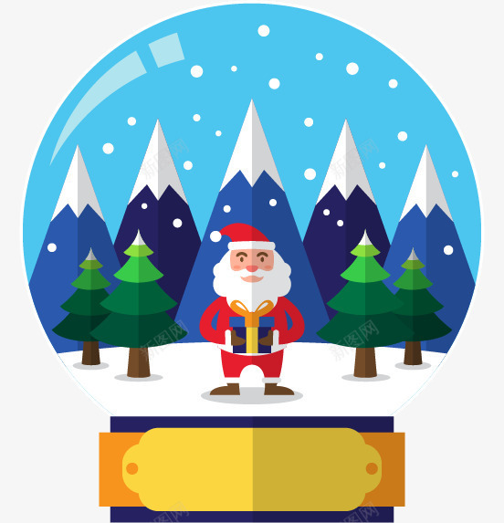 蓝色圣诞水晶球png免抠素材_88icon https://88icon.com 圣诞老人 圣诞节 水晶球 矢量素材 节日礼物