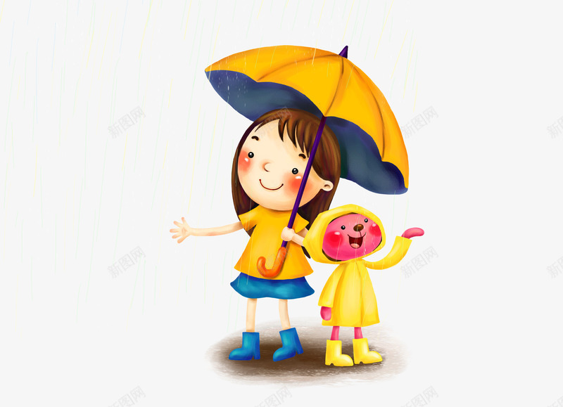 打雨伞的女孩psd免抠素材_88icon https://88icon.com 下雨 卡通人物形象 女孩和布偶 手绘卡通人物 手绘女孩 打伞的人物免抠 打伞的人物免抠素材 打伞的女孩 雨伞