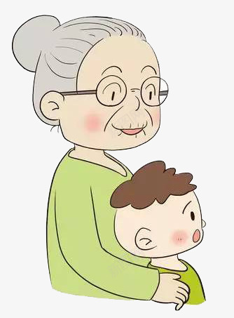 老奶奶和小孩png免抠素材_88icon https://88icon.com PNG素材 卡通 小孩 老奶奶