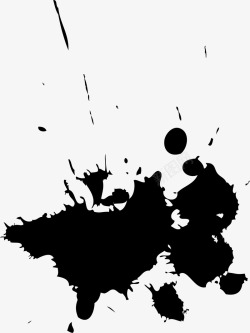 喷洒的墨迹素材