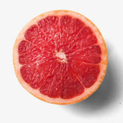 切开的红柚实物简图素材