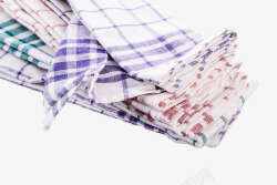 棉布清洁布各种格子棉布巾高清图片