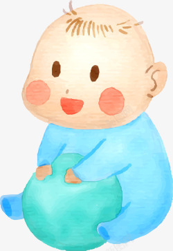 婴儿人物形象卡通母婴洗护装饰人物矢量图高清图片