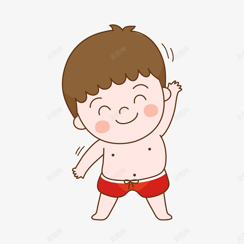 卡通小孩png免抠素材_88icon https://88icon.com 儿童 卡通 卡通小孩 可爱 小孩 小男孩 开心 手绘 打招呼 沙滩小孩 玩耍