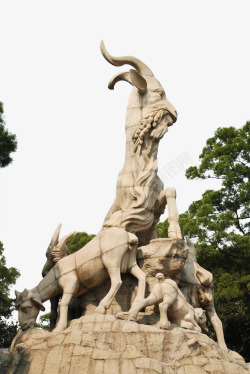 名胜景区广州五羊雕塑高清图片