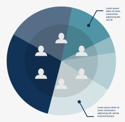 圆形分析图表矢量图素材