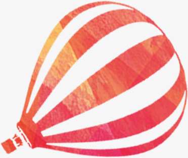 红白手绘可爱条纹气球png免抠素材_88icon https://88icon.com 可爱 条纹 气球