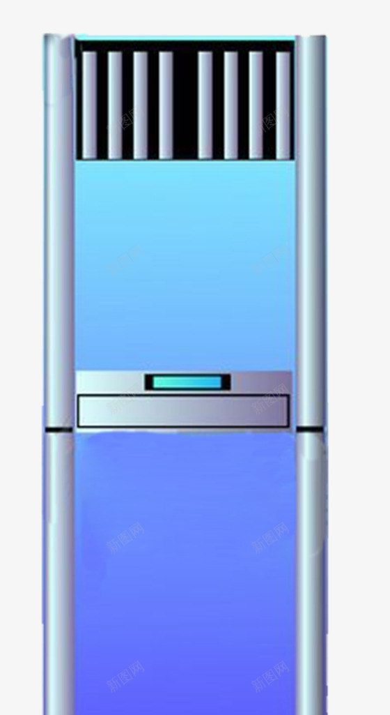 蓝色立式空调png免抠素材_88icon https://88icon.com 家电 手绘 生活电器 空调 空调矢量图 立式 蓝色 装饰