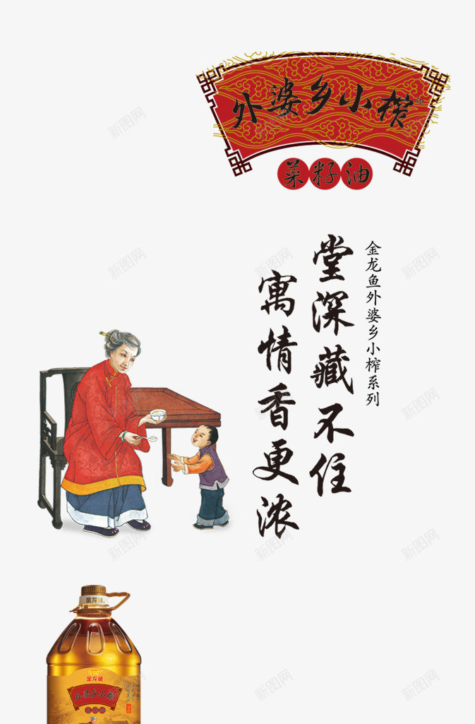 卡通人物与食用油png免抠素材_88icon https://88icon.com 小孩 老人 食用油