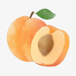 美味桃子元素水果素材