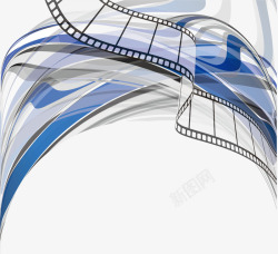 动感线条背景矢量图素材