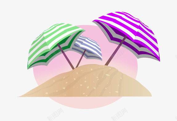 卡通沙滩遮阳伞png免抠素材_88icon https://88icon.com 卡通沙滩 条纹雨伞 沙滩 遮阳伞